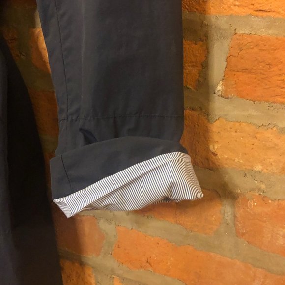 Zara Navy Trench Coat - Picture 2 of 6